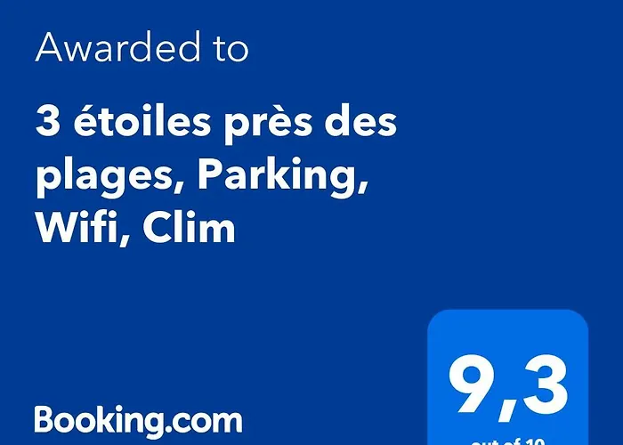3 Etoiles Pres Des Plages, Parking, Wifi, Clim Sauvian